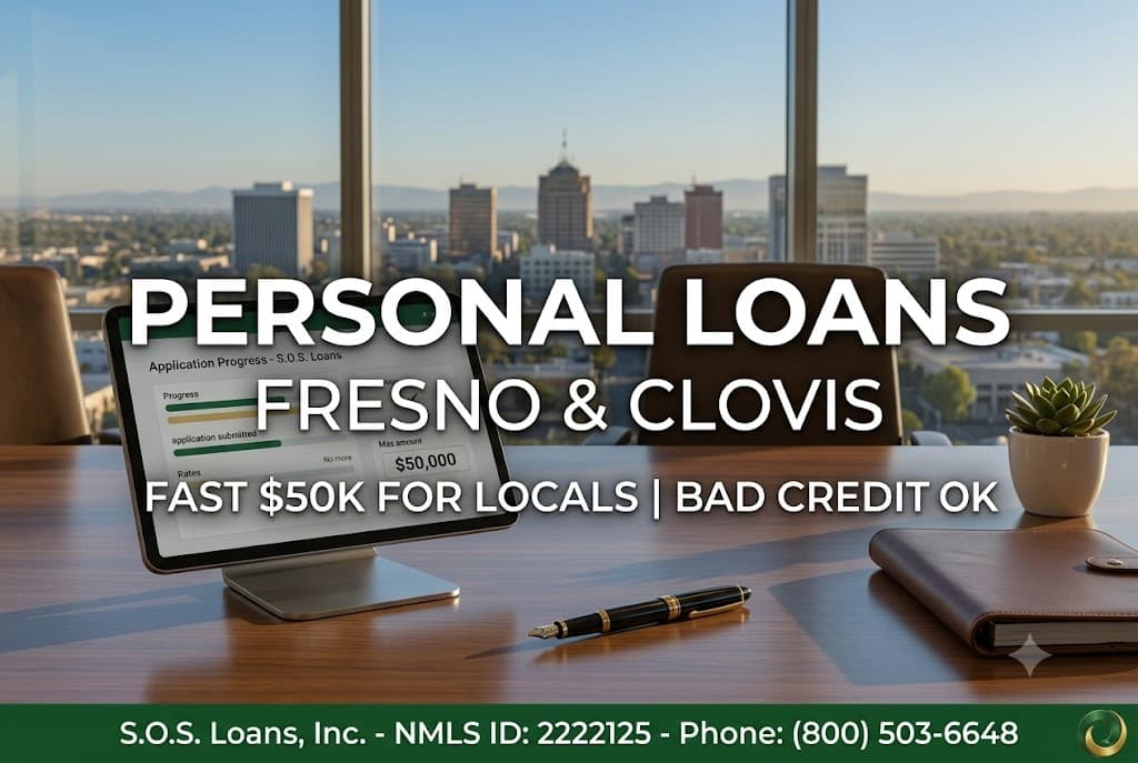 obtaining a personal loan in Fresno with S.O.S. Loans