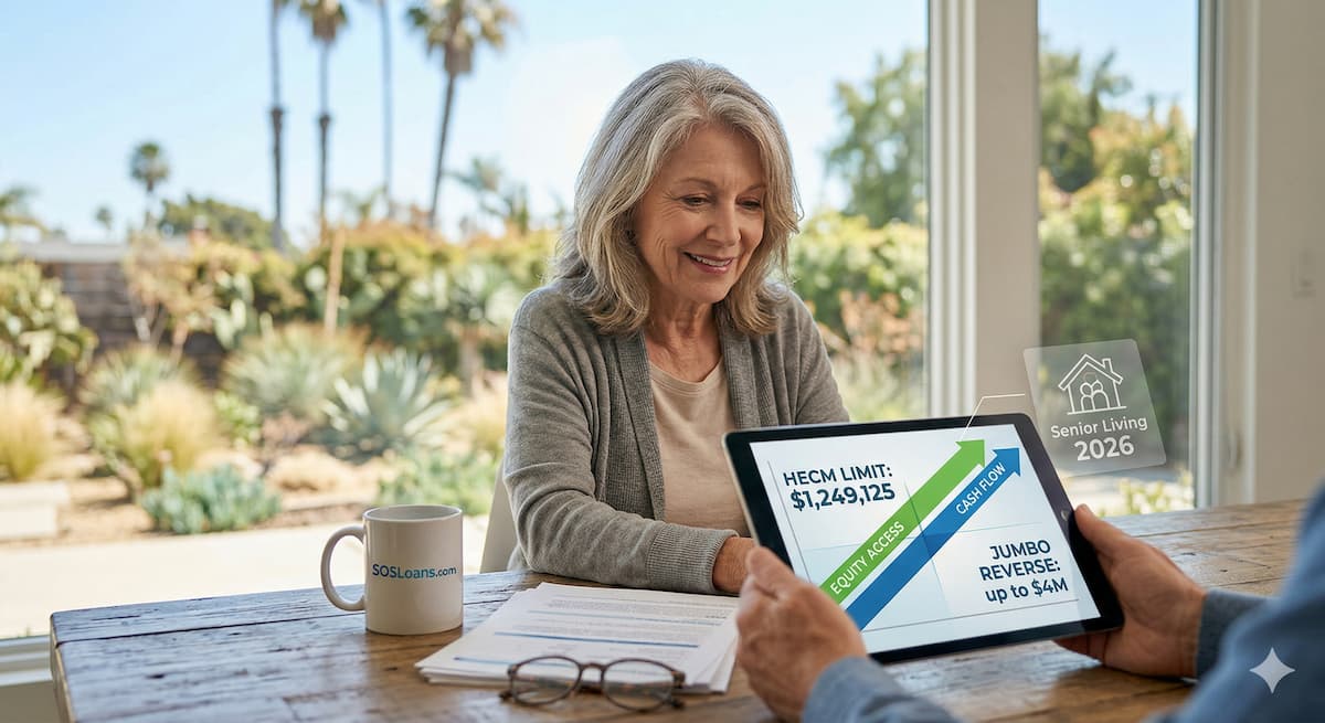 Comparing HECM and Jumbo Reverse Mortgage options for California seniors looking to access home equity in 2026.