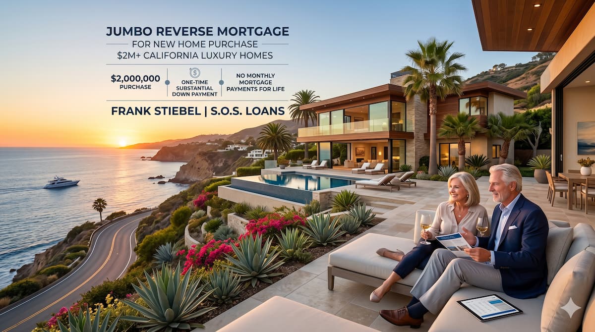 Luxury modern home in California used for a Jumbo Reverse Mortgage for Purchase.